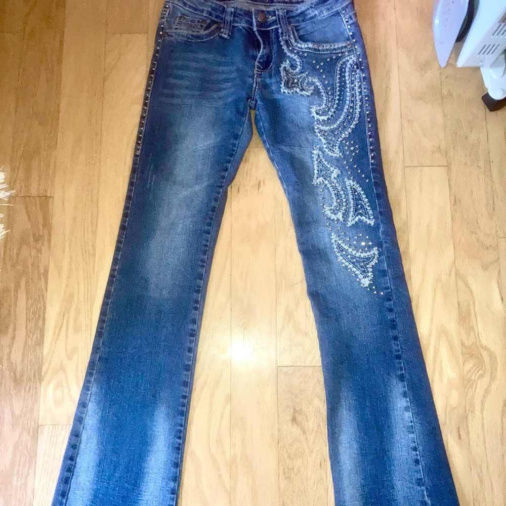 Trinity ranch bootcut embellished jeans